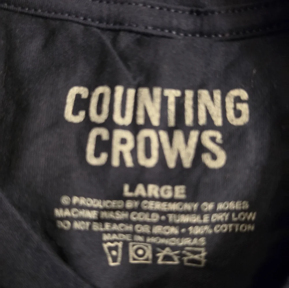 Counting Crows Unisex Adult University Tee Unisex Fit Tee Shirt Size Large - Picture 2 of 3